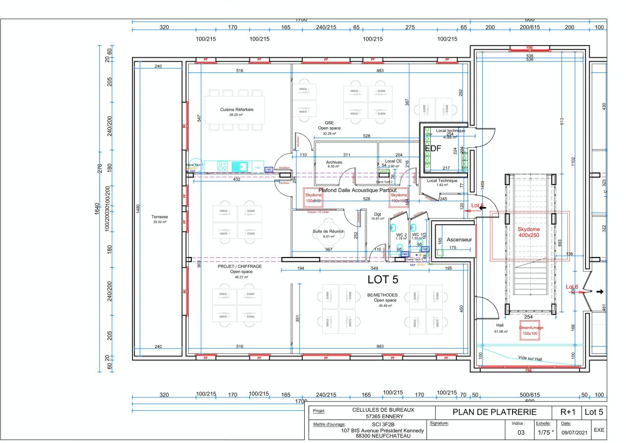 Bureau Ennery 485m² Vente bureau Ennery Moselle OVBUR2426407 1